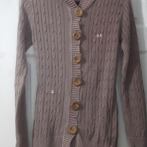 Project E hoodie button down sweater